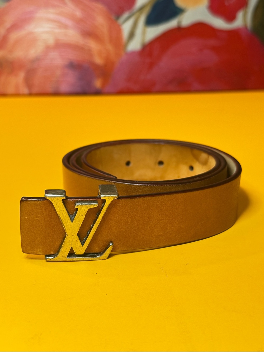 Louis Vuitton Tan Belt with Silver Buckle - Picture 9 of 15